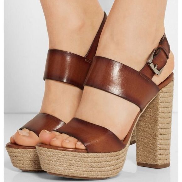 Michael Kors Shoes - Michael Kors  Collection Summer
Leather Jute Sandal Size 10.5~ Like New